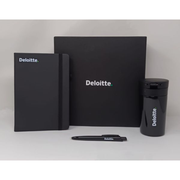 Customized Kit in Black Deloitte Corporate Gifting BrandSTIK